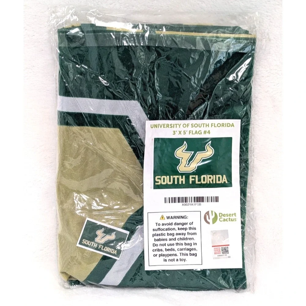 University of South Florida Bulls Flag USF Large 3x5 Style #4 Official Licensed